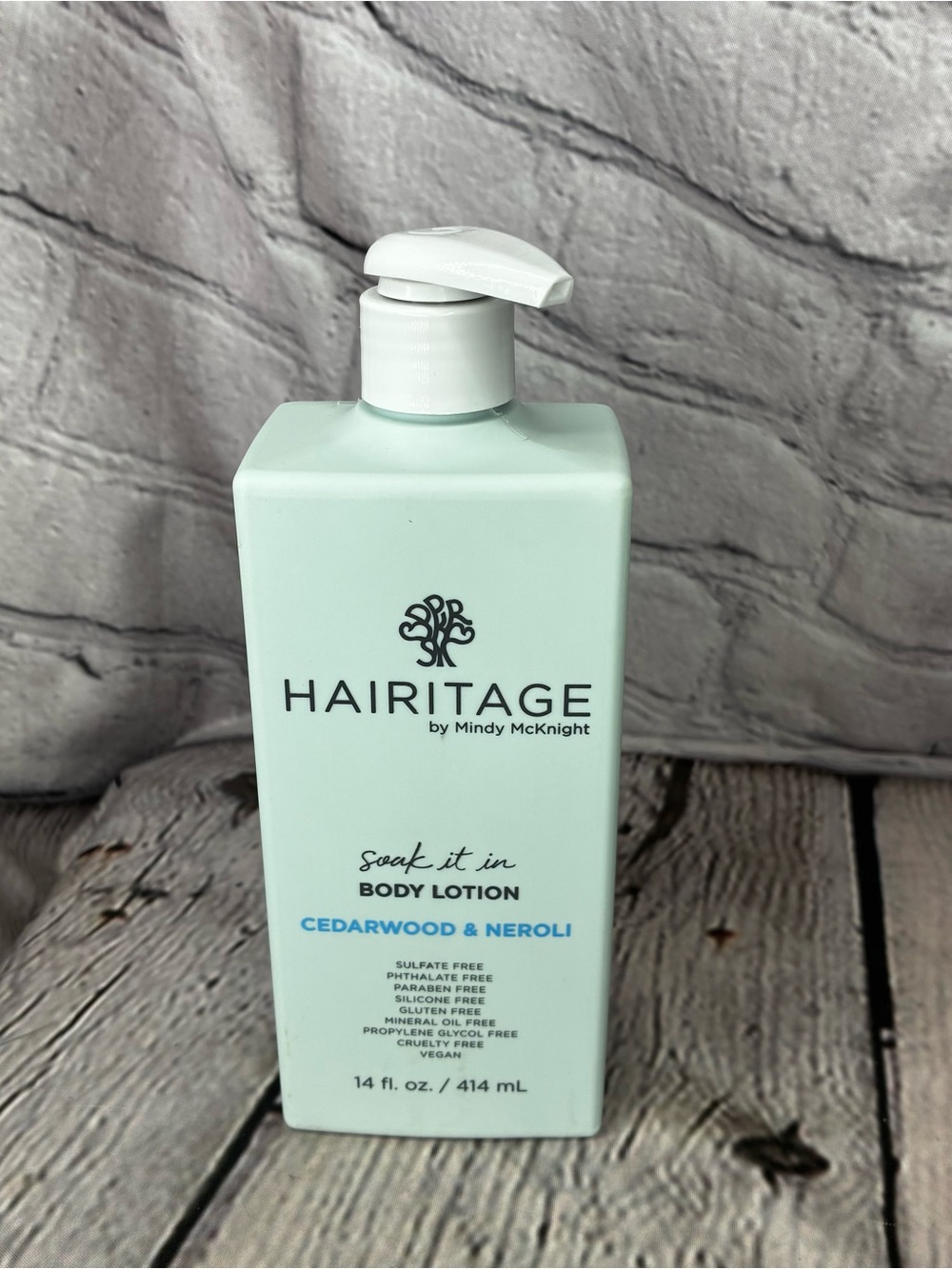 Hairitage by Mindy McKnight Body Lotion Cedarwood & Neroli 14 Fl Oz New Bodycare